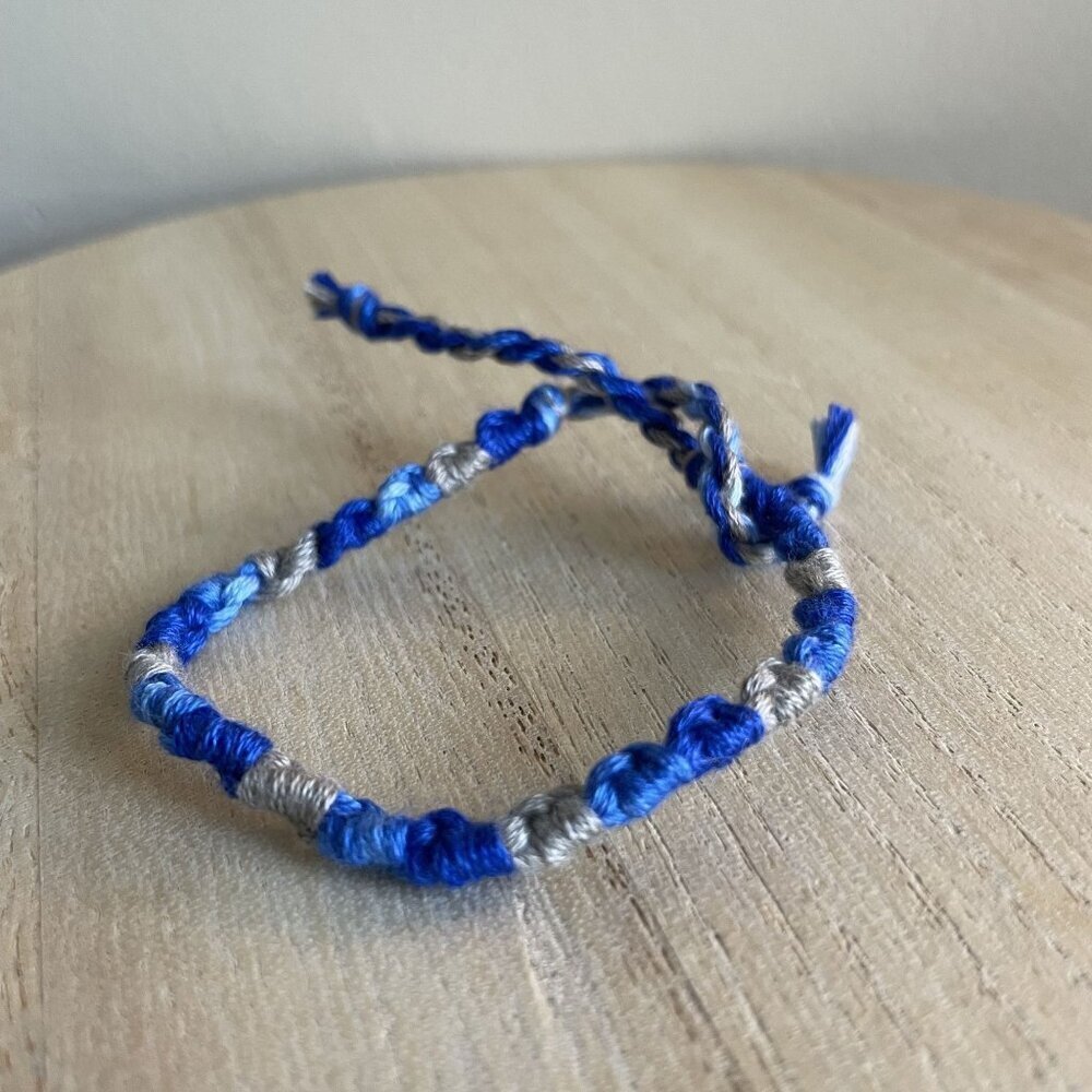 Katrina Bracelet, anklet, trendy, comfortable, tie, embroidery thread, woven, gi